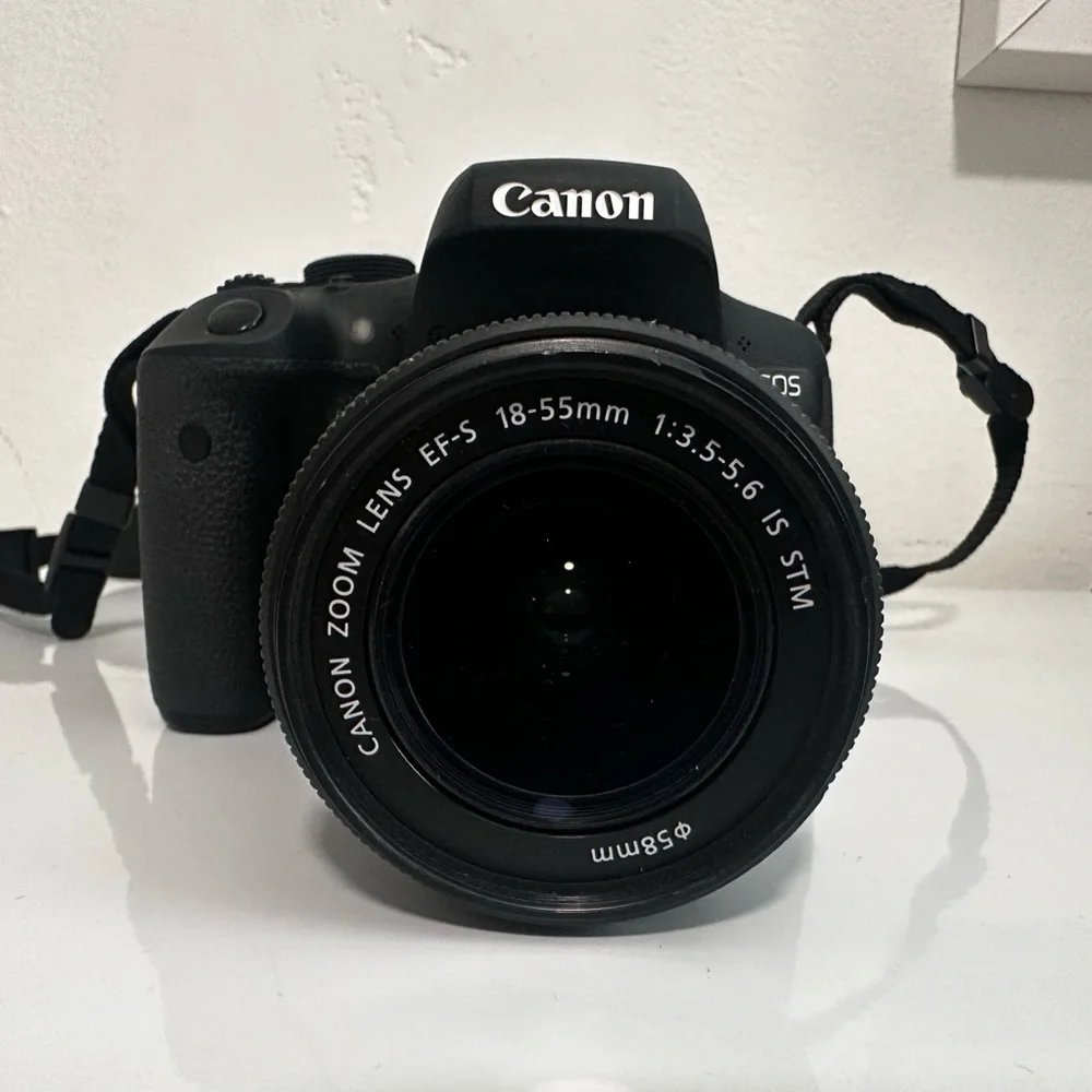 Canon EOS Rebel T6i with EF-S 18-55mm lens- WiFi enabled